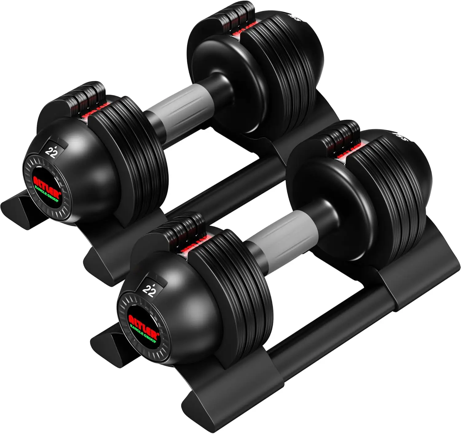 Dumbbell Set 22/44lbs pair adjustable dumbbell- Perfect for Strength Training and Fitness Workouts