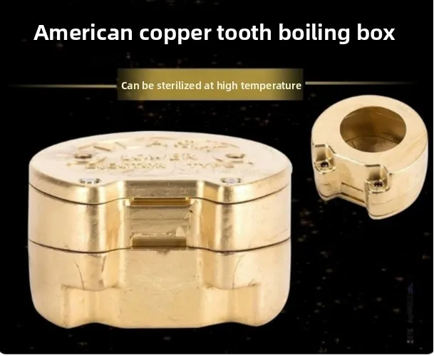 Dental Copper Zinc Alloy Flask, 1Pc Plaster Non-Stick Denture Flask for Compression Acrylic Processing