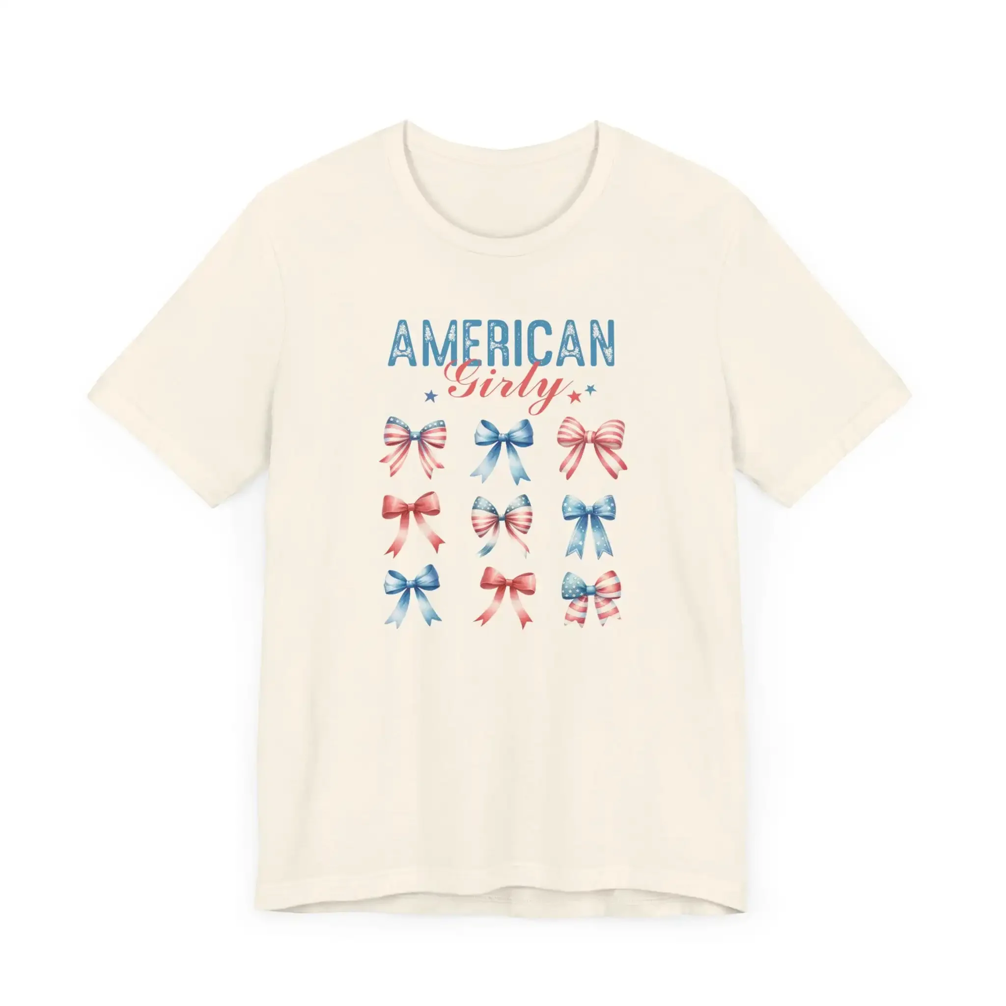 Patriotic Coquette Bow T Shirt 4Th Of July Fourth American Girly
