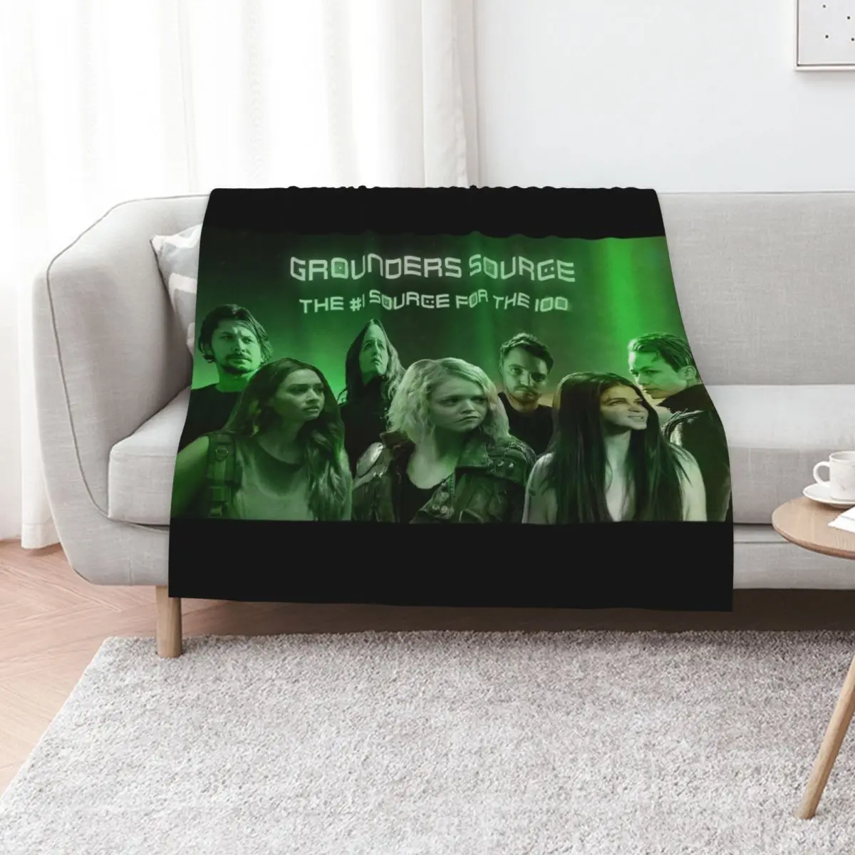 Grounders SourceArtwork Throw Blanket Color Fast Cozy Throw Blanket