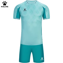Kelme Football Uniform Customized Team Uniform Official Genuine Printed Uniform Set Men's Match Equipment Short Sleeved