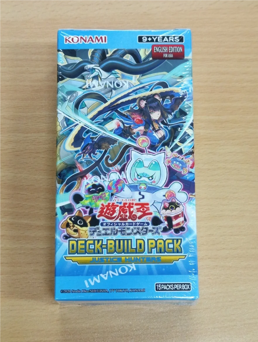 Yugioh KONAMI Duel Monsters Deck Build Pack JUSTICE HUNTERS Asian English DBJH Collection Sealed Booster Box