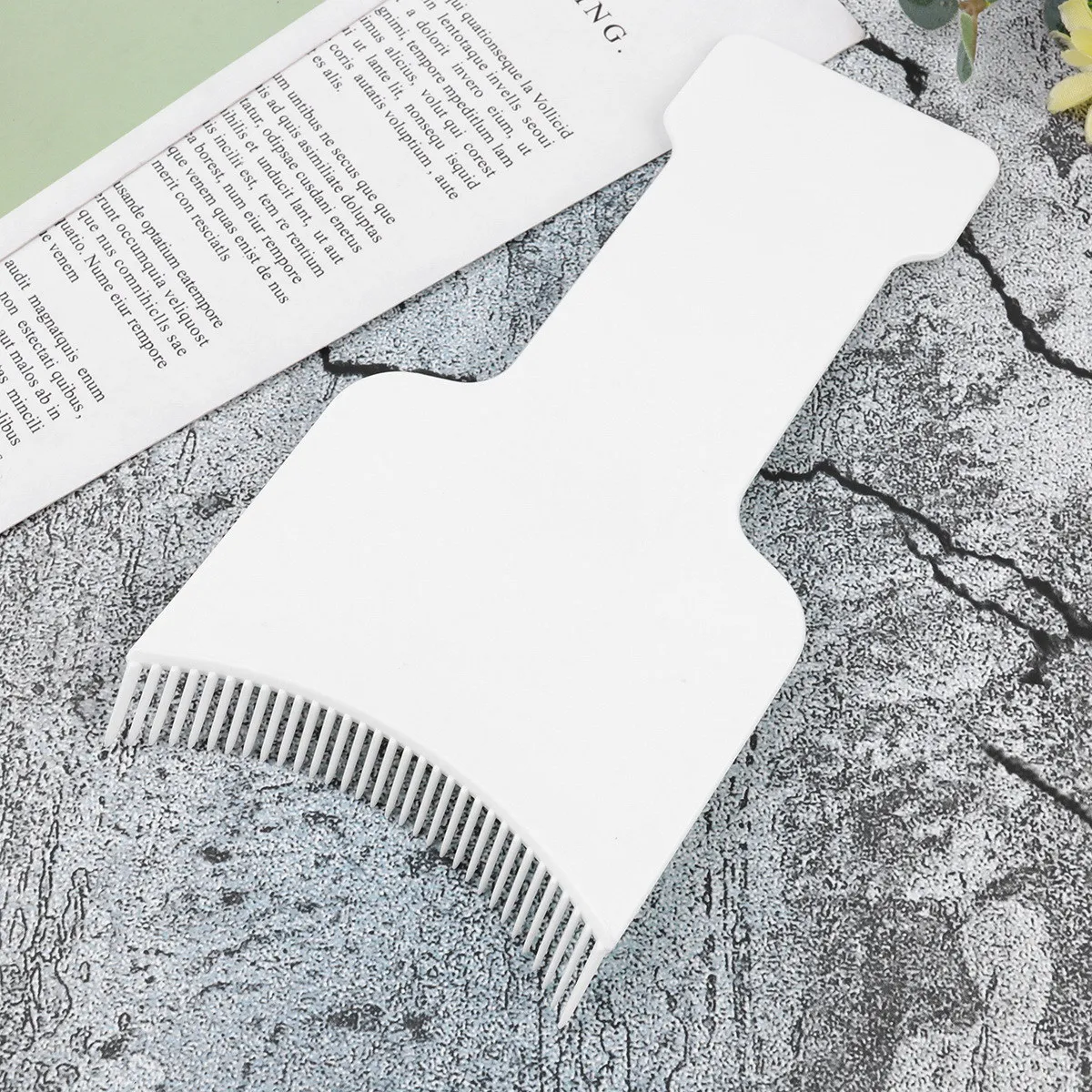 3Pcs Hair Coloring Comb Plates Professional Hairdressing Tint Boards Protect Scalp Fast Hair Dyeing Salon Home Use Black White
