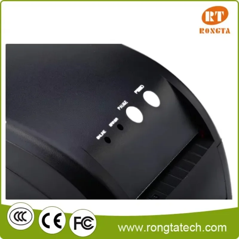 80mm 3 Inch Thermal Label Barcode Printer with USB Serial Parallel Ethernet Support Paper Peeling Function Rongta RP80VI