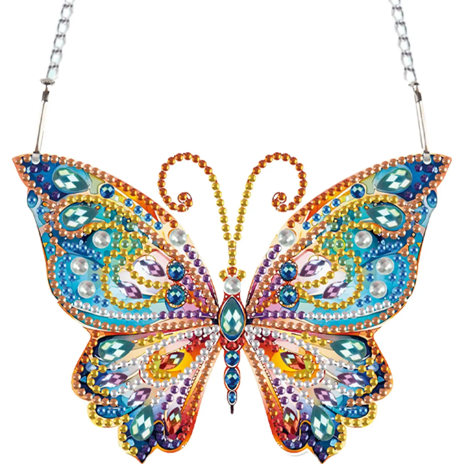 

Набор для алмазной вышивки: 2 шт. 2D плоских подвесок-бабочек и стрекоз для самостоятельного изготовления