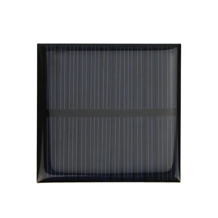 10 Buah Panel Surya 5V 90mA Epoksi 52Mm * 52Mm Panel Surya Poli Tahan Air Digunakan untuk Pengisi Daya Mainan Lampu Surya.