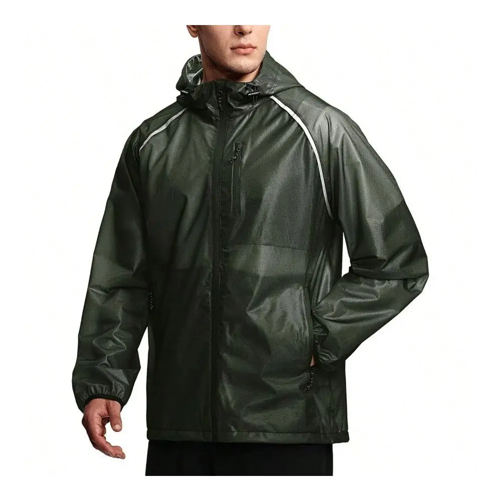 

SWISSWELL Mens Cycling Rain Jacket Waterproof Lightweight Windbreaker Jackets For Men Raincoat With Hood