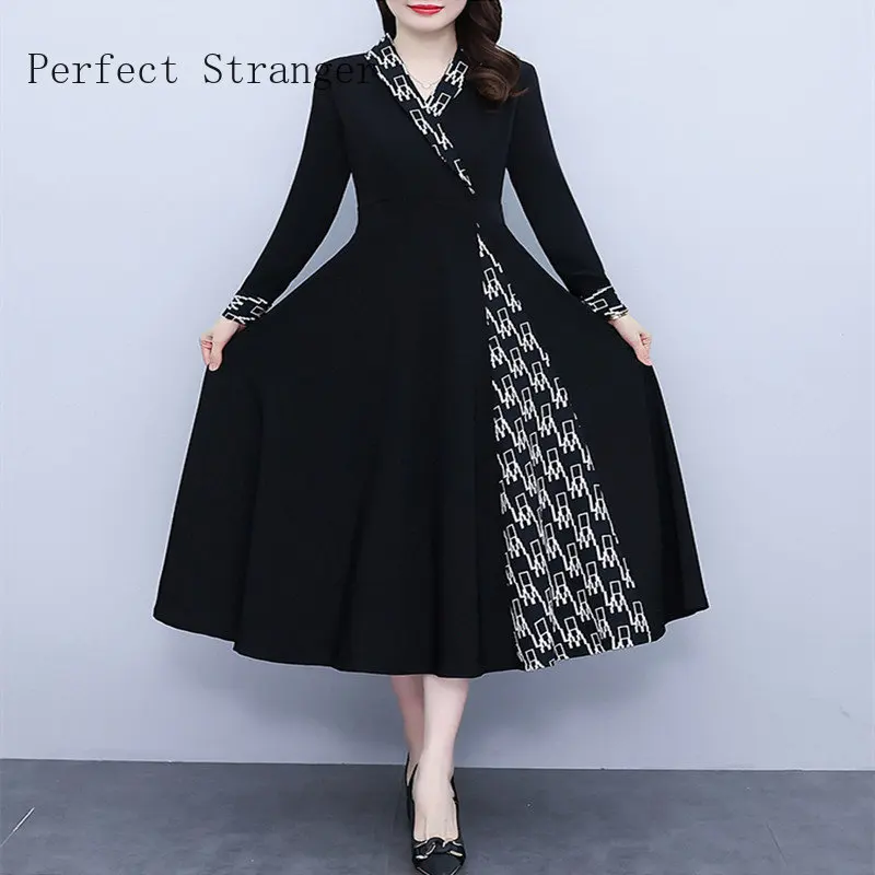 

2022 Autumn Winter New Arrival Turn-down Collar Long Sleeve Vestidos De Fiesta Women Long Dress Robe Longue Mousseline Femme