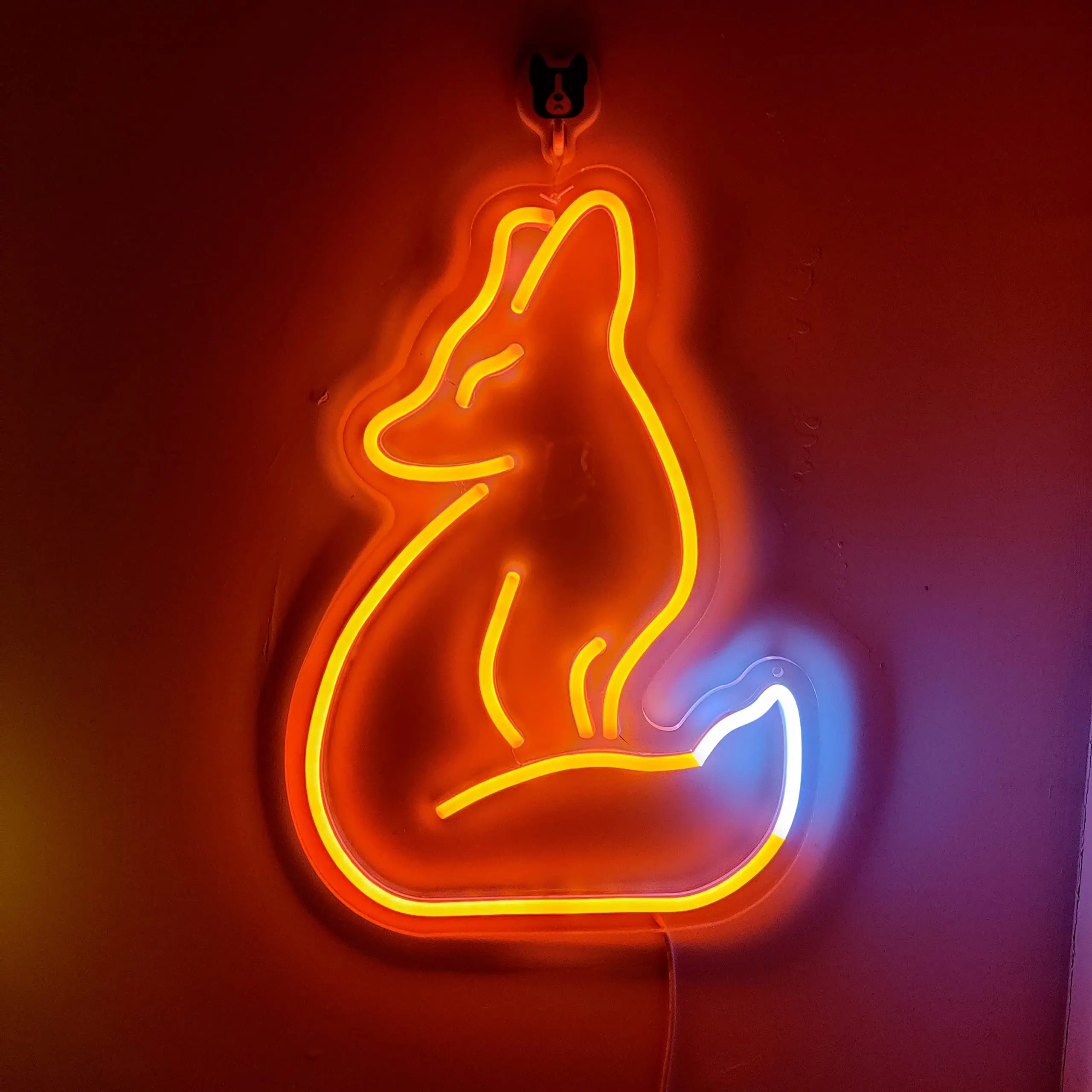 Fox Pattern LED Neon Signs Light, USB, Festa, Bar, Clube, Restaurante, Luzes de suspensão, Casamento, Decoração de Natal