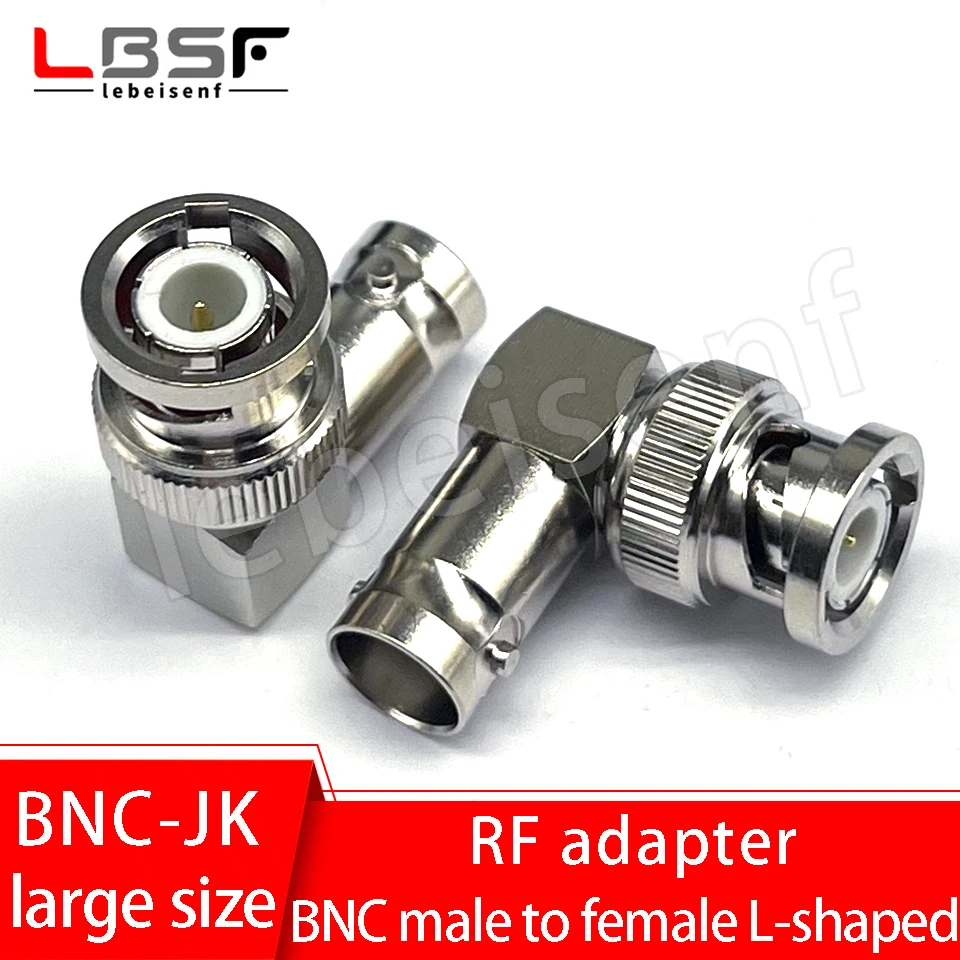 كبير جميع النحاس مطلية بالذهب BNC-JK BNC رئيس الكوع الأنثوي الدوار/محول نوع Q9L/قابس مراقبة الزاوية اليمنى 90 درجة