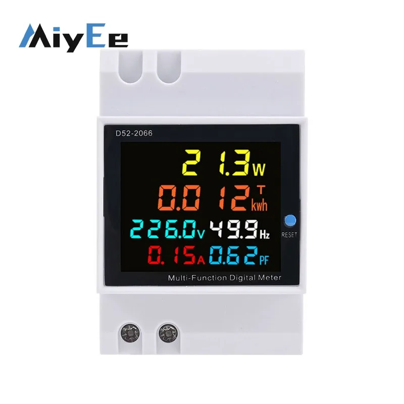 D52-2066 6-In-1 Single-Phase Digital Electric Meter (AC 40-300V with Built-in Current Transformer)