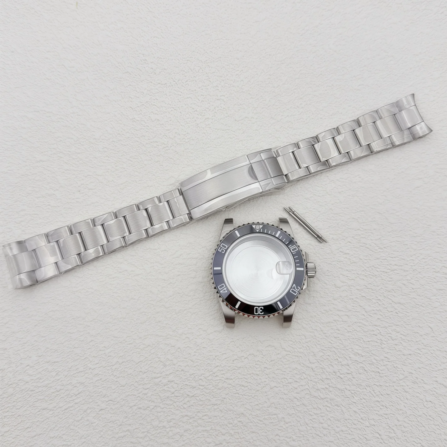 NH35 case 40MM substitute item. Water Ghost case and strap set. Sapphire glass. Suitable for NH35/NH36 movement. 28.5MM dial.