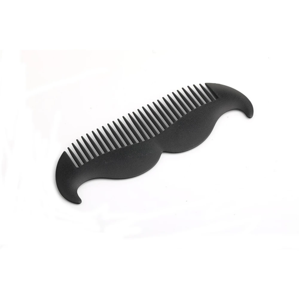 1pcs Cute Mini Pocket Beard Comb Portable Goatee Styling Combs Professional Salon Hairdresser Mustache Comb Black