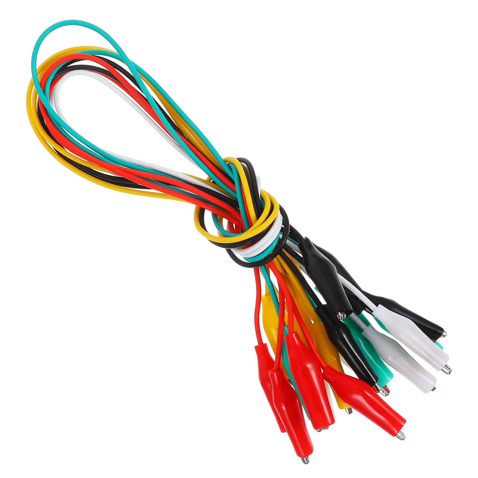 

10pcs Alligator Clip Test Lead Electrical Connectors Kit Temperature Tester Wires Reliable Grip Versatile