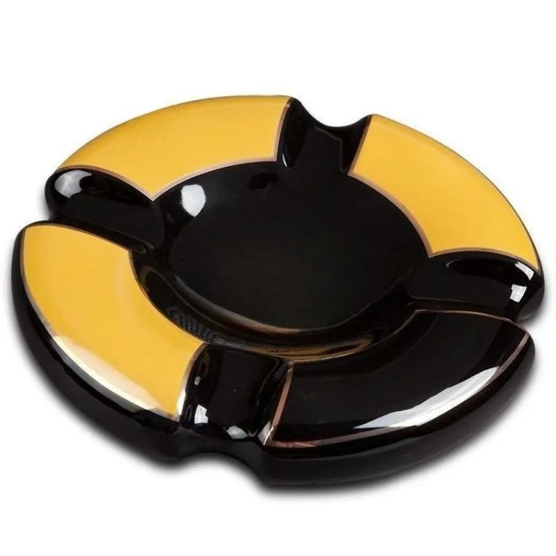 Cigar ashtray four-slot ceramic personality creative European Cuban home living room ornament