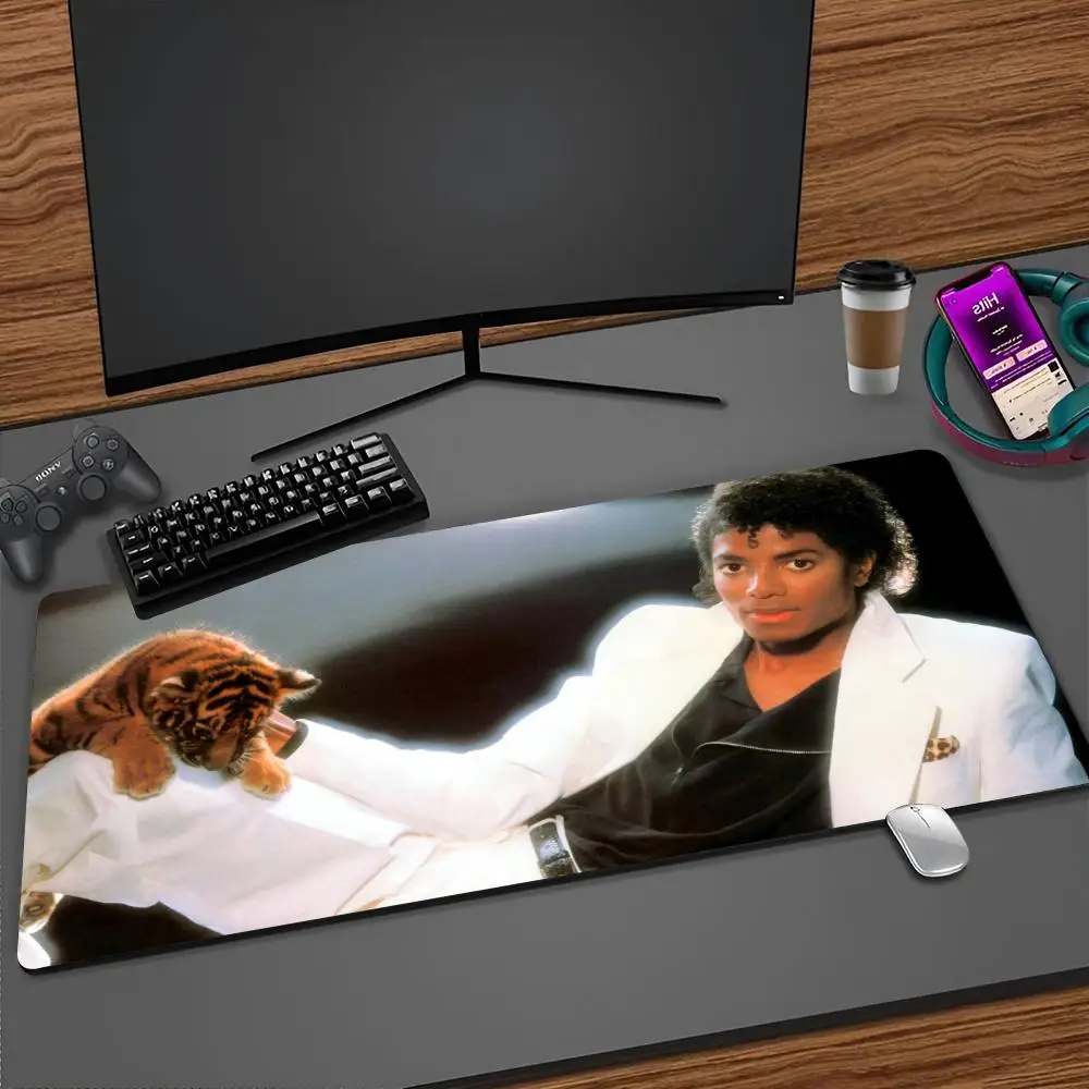 Michael Jackson Mouse Pad Cartoon Lockedge Large Gaming Pad Computer Gamer Keyboard Mat Desk Mousepad PC Desk Pad