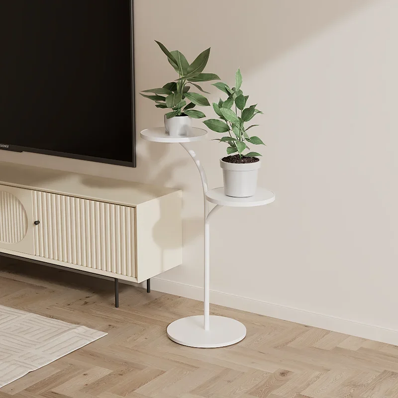 Cream wind living room home floor art shelf modeling flower rack outdoor balcony wrought iron bracket flower pot rack