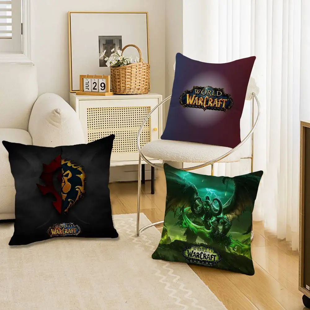 Demon Hunter Arthas World of Warcraft Personalized picture text home decorative pillows Household Gifts 45x45cm