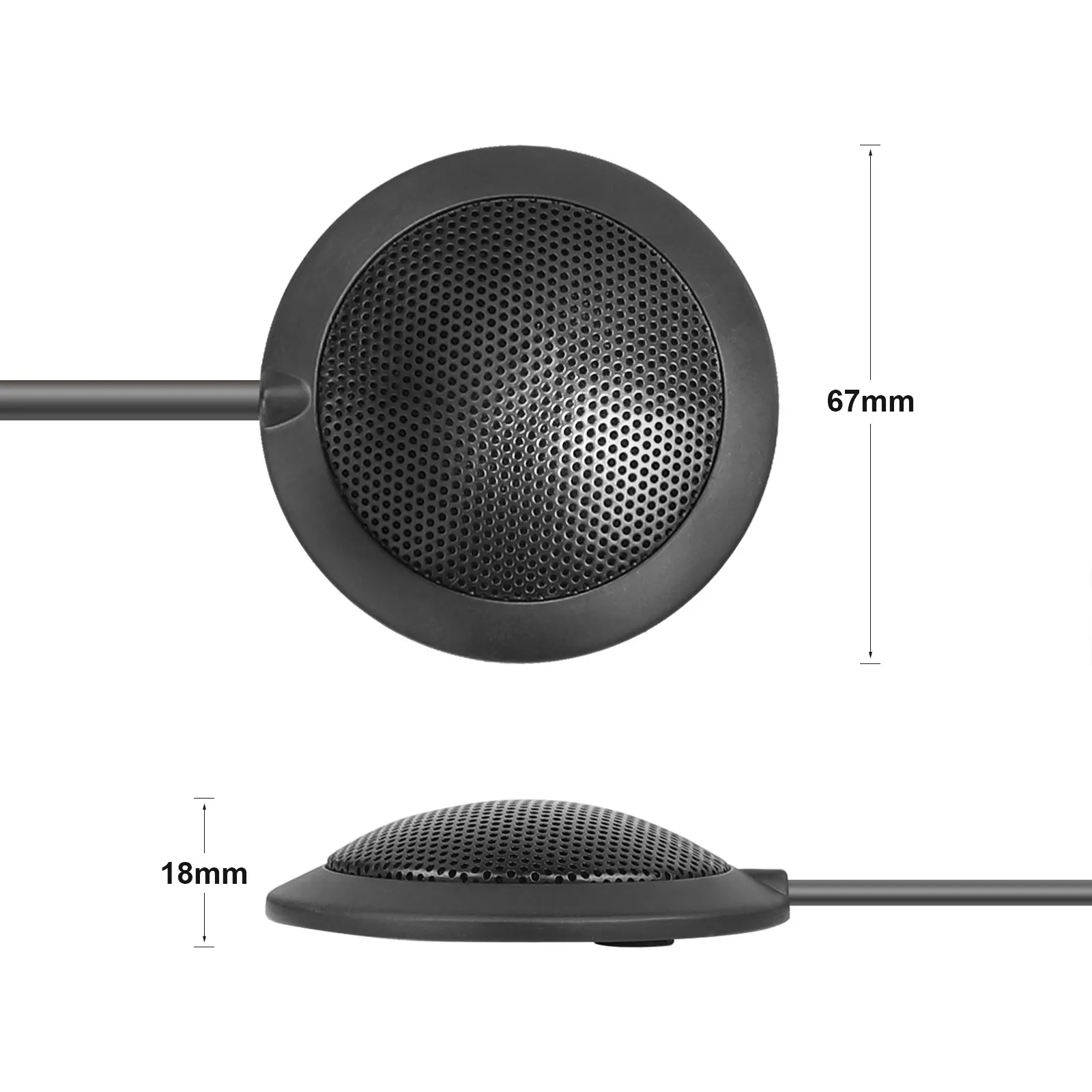 CAMVATE Mikrofon Portabel 360 ° Pengambilan Suara Omnidirectional dengan Koneksi Kabel USB untuk Rapat/Video Jarak Jauh/Webcast/Laptop
