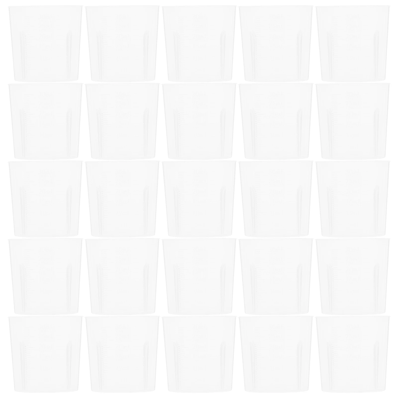 

100 Pcs 30ml Measuring Cup Epoxy Resin Mixing Cups Small Liquid Plastic Measure
