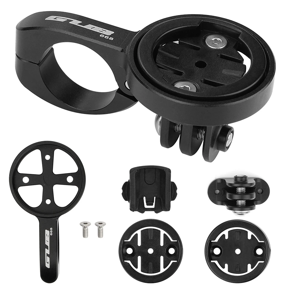 22.2mm Bicycle TT Handlebar Computer Mount with 4 Adapters for Garmin For Bike Computer for Bryton for Cateye for Sports Camera