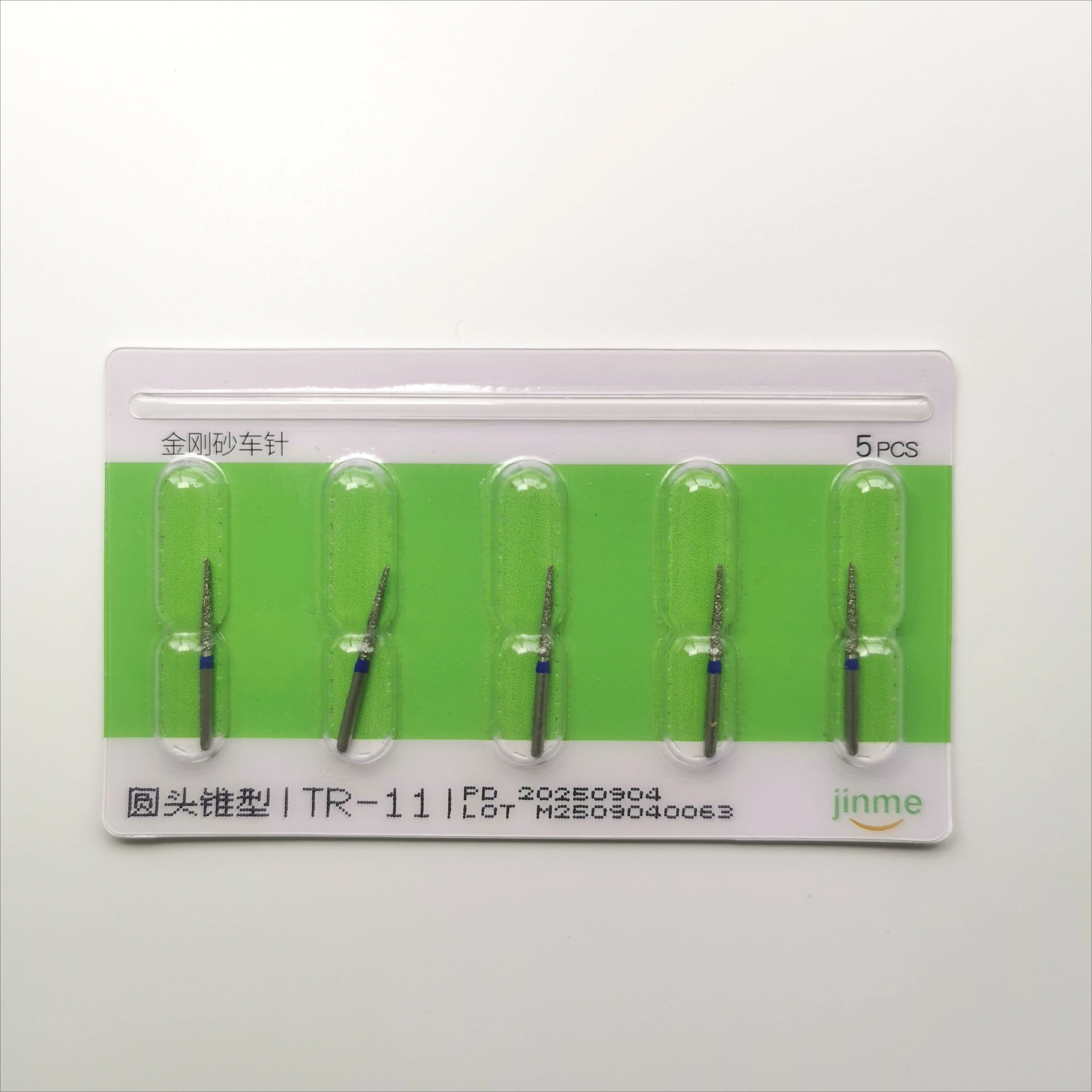 Dental Burs TR Series for High Speed Handpiece - Diamond Zirconia Ceramic Grinding Polishing Rotary Instrument 5pcs/Box - view 3