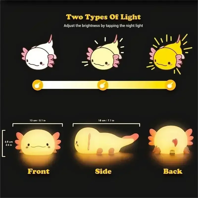 Creative Unicorn Shaped Night Light – USB Rechargeable Touch Control, Cute Birthday & Holiday Gift for Children