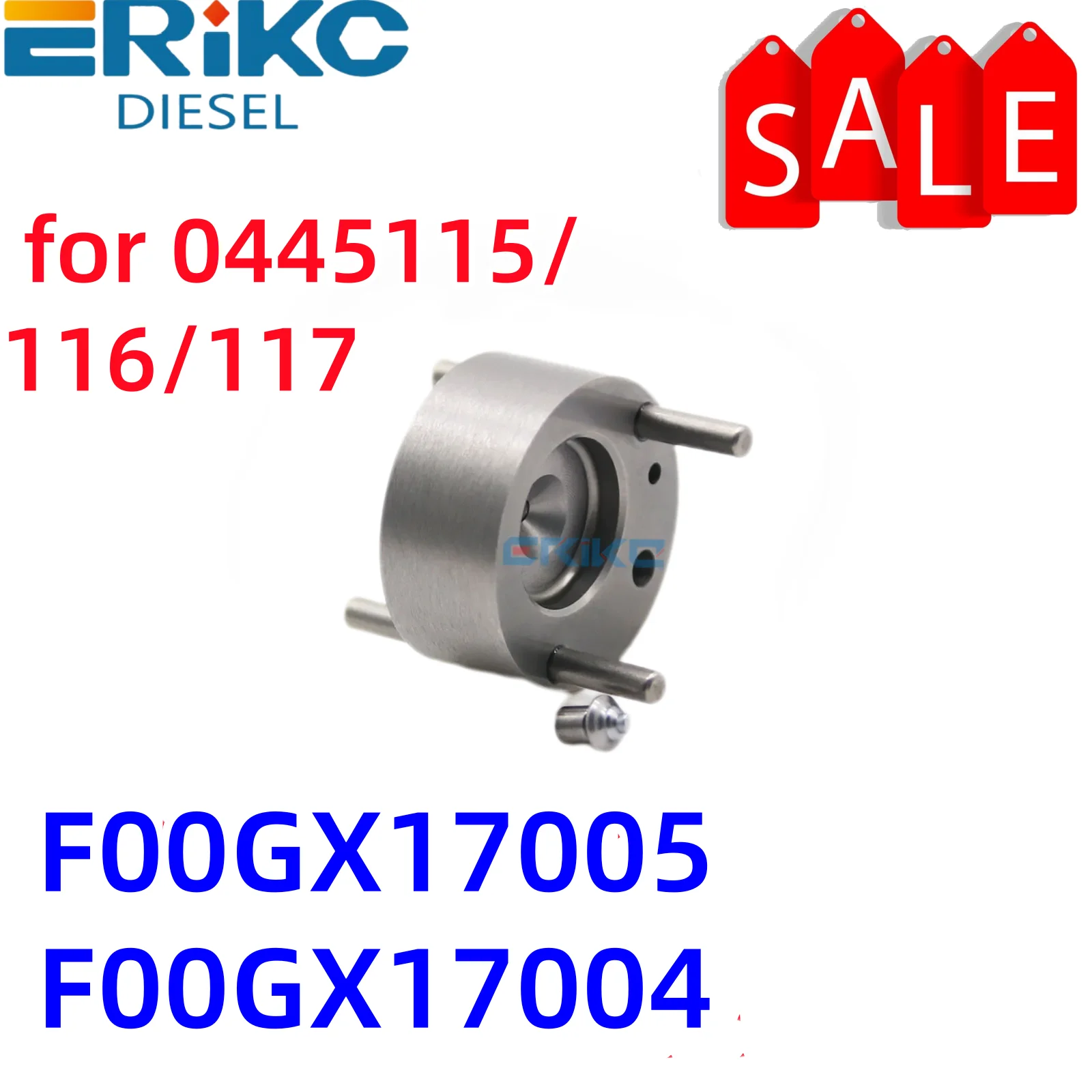 

ERIKC F00GX17005 Piezo electric Assembly Genuine Original CR Fuel Injectors F00GX17004 Control Valve for 0445115/116/117