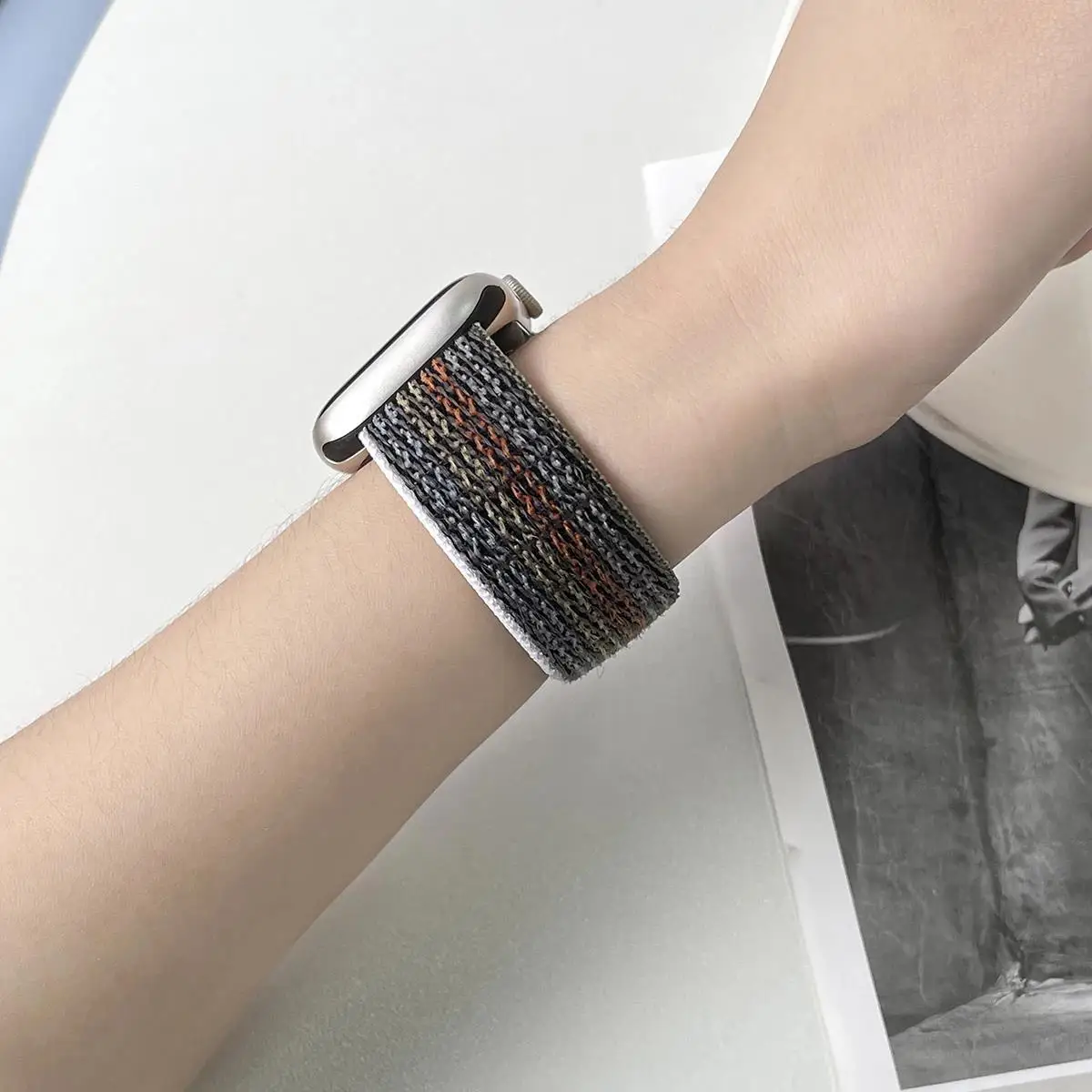 Nylon strap For Apple Watch Band 45mm 44mm 42mm 41mm 49mm 40mm 44 mm Bracelet Correa iwatch Strap series 8 9 7 6 5 4 3 SE Ultra