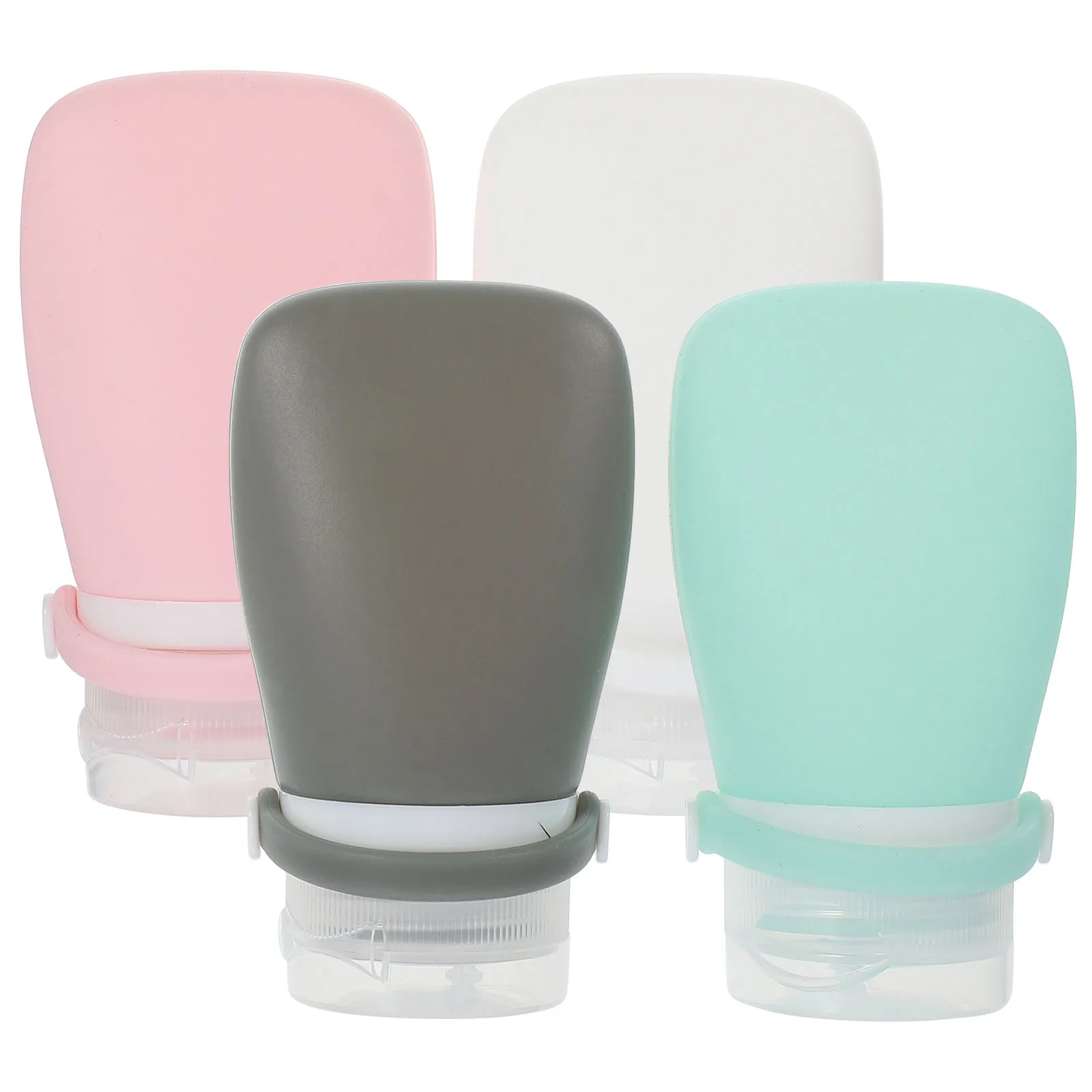 

4pcs Mini Sauce Condiment Bottles Portable Salad Dressing Squeeze Dispenser For Kitchen Containers Squeeze No Leak PP Kitchen