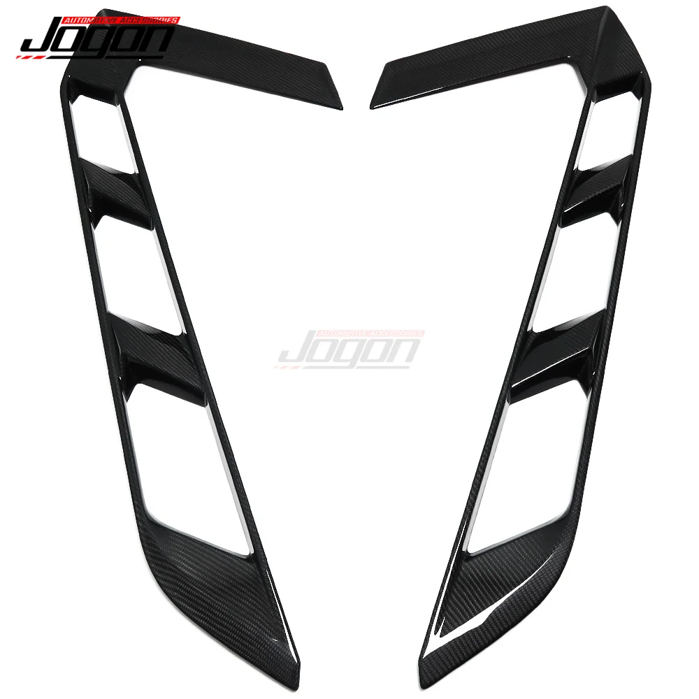 

For Corvette C8 Stingray Coupe Z51 Z06 2020+ Car Engine Window Cooling Hole Roof Rear Hatch Cover Panel Trim Real Carbon Fiber