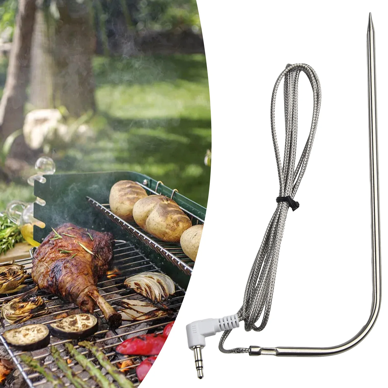 Premium For TRAEGER Grills/Digital Thermostats Meat Probe Sensor Durable Stainless Steel and Brass PT1000 Resistance