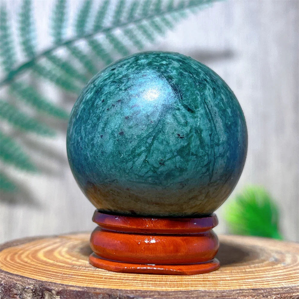 Crystal Natural Green Sphere Ball Reiki Healing Crystal Stone Crafts Gifts Geode Gemstone Reiki Mineral Samples Home +Satnd
