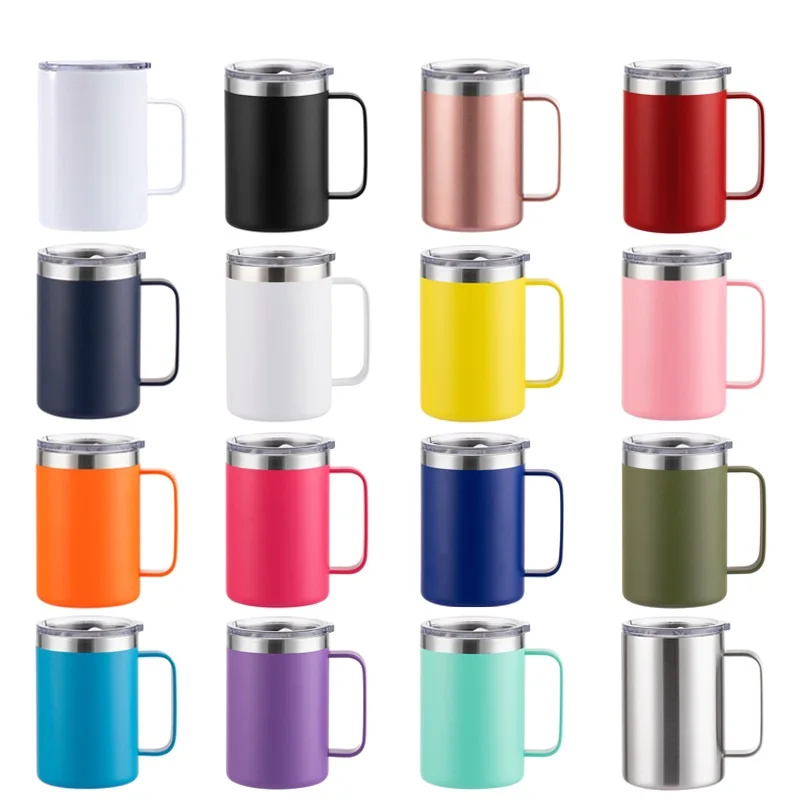 Home Office Use Vacuum Flask Double Wall Stainless Steel  Water Cups 12oz 16oz