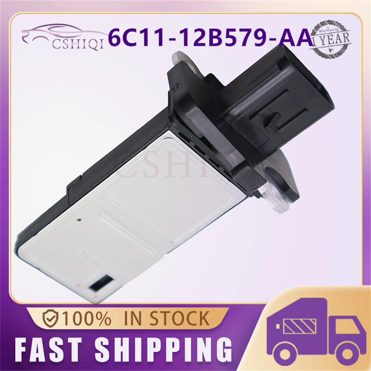 

6C11-12B579-AA Mass Air Flow MAF Meter Sensor For Ford Europe Galaxy Mondeo MK4 IV S-Max Transit MK7 1.8 2.0 2.2 TDCi 1376235