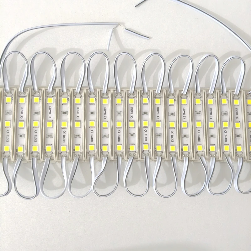 100 개/몫 슈퍼 밝은 SMD 5054 LED 모듈 광고 디자인 고품질 LED 모듈 조명 3 LED DC12V