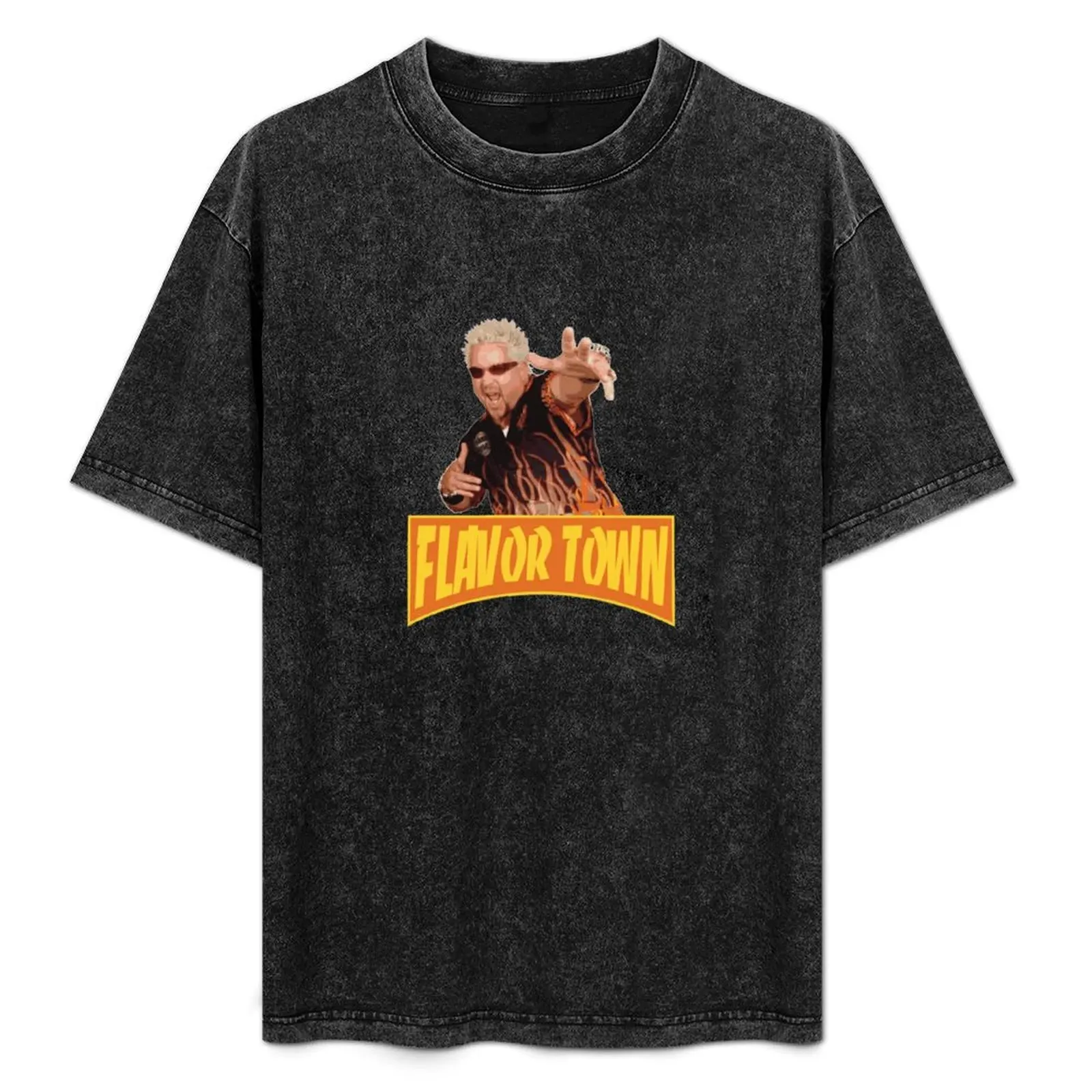 

FLAVOR TOWN USA - GUY FlERl T-Shirt Fashion Simple Casual Tee Shirt