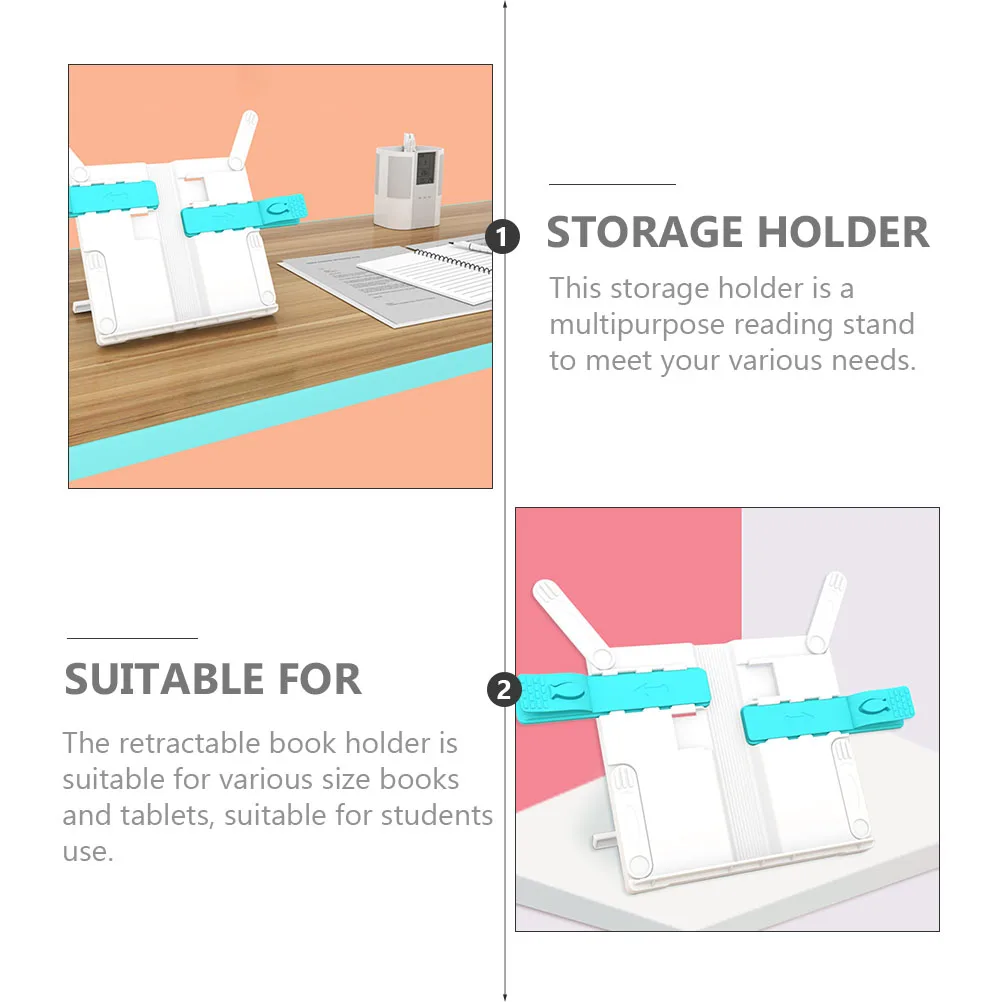 

Premium Children Book Stand Adjustable Reading Holder Foldable Book Stand Portable Reading Rack