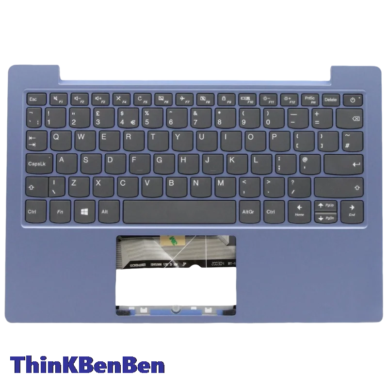 UK English Ice Blue Keyboard Upper Case Palmrest Shell Cover For Lenovo Ideapad S150 Slim 1 11 11AST-05 5CB0W44039