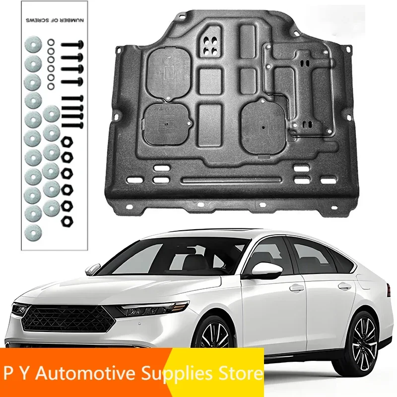 

For Honda ACCORD 2023-2024 11H 1.5T Engine Guard Board Splash Shield Mud Fender Plate Cover Black Car Mudflap Mudapron Mudguard