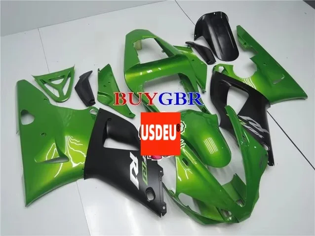 USDEU Motorcycle Fairings Green fairing For Yamaha YZF1000 R1 2000 2001 fairing free windscreen