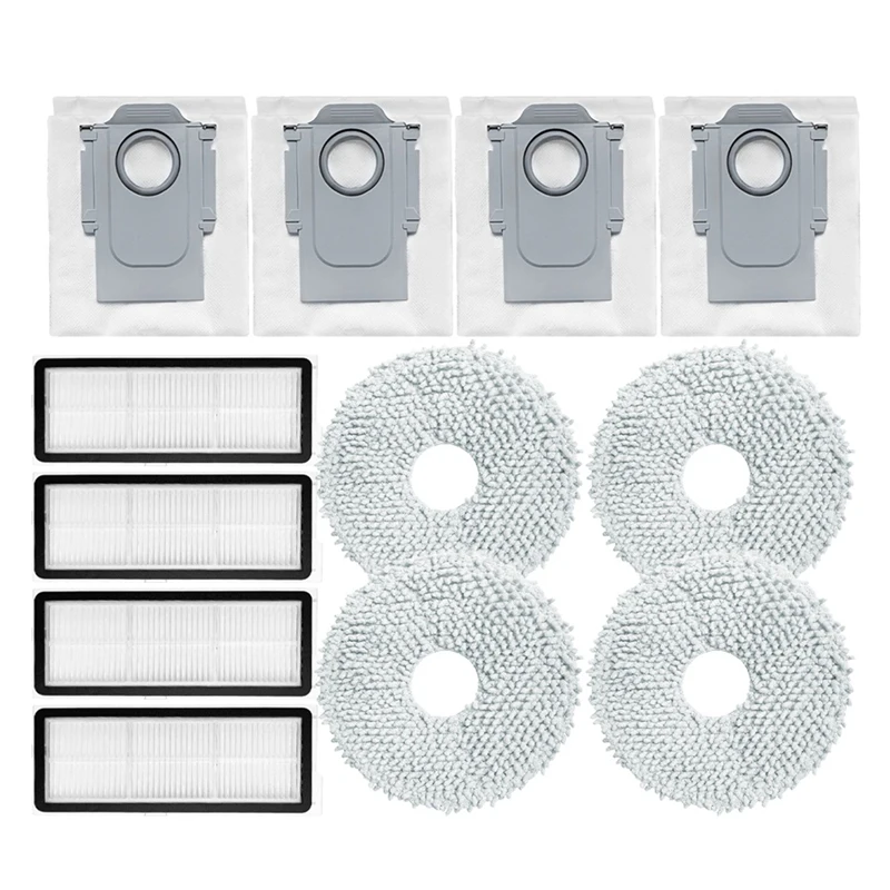 For Roborock Qrevo Curv Replacement HEPA Filter Mop Pad Dust Bags Spare Parts Accessories