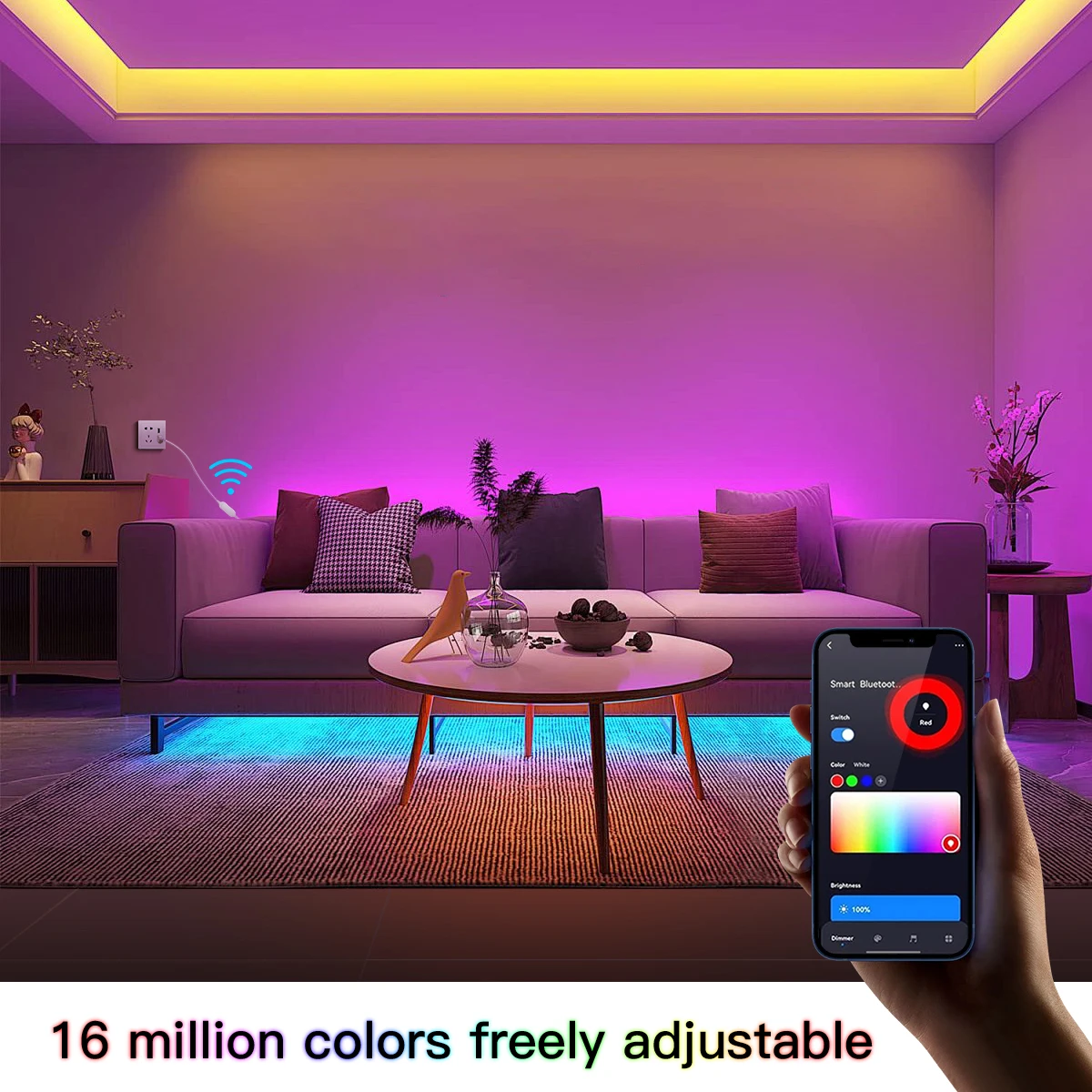 Zigbee 3.0 RGB COB LED Strip Light USB 5V Tape Ribbon Dimmable Work With Tuya Smart Gateway Hue Bridge SmartThings Alexa Google