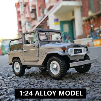 1:24 TOYOTA FJ40 klasyczny samochód aluminiowy Model samochodu Diecasts metalowa zabawka pojazdy terenowe Model samochodu kolekcja symulacyjna zabawka prezent