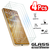 4Pcs Tempered Glass for Xiaomi Poco C71 C67 C65 C55 C61 C51 Screen Protectors Full Cover Protective Glass HD Film C 71 65 55