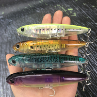 17g Surface Pencil Fishing Lures Walk the Dog Floating Wobbler Laser Artificial Bait for Trout Bass Top Water Swimbait Equipment