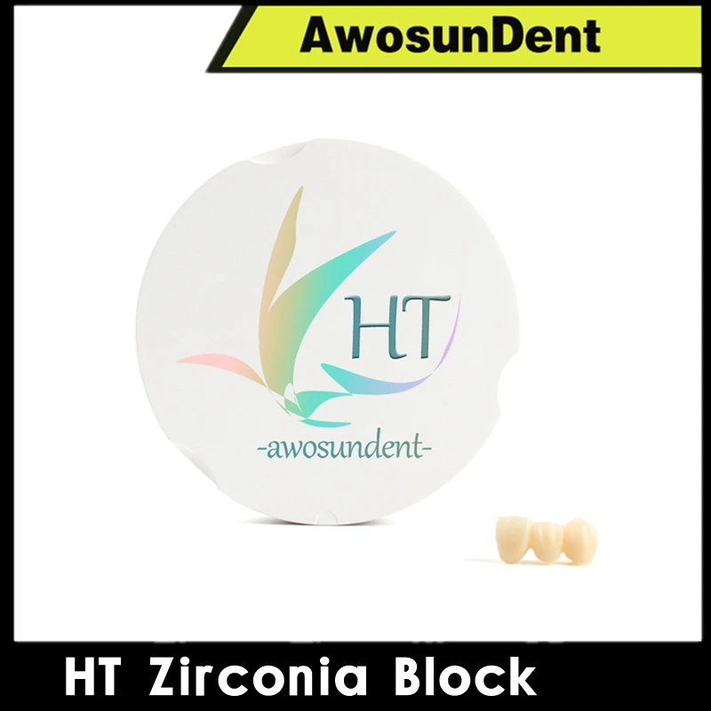 

Zirkonzahn M5 M1 Zirconia Blocks HT A2 A3 Colors Cad Cam 95mm Preshaded Ceramic Disc Dental Laboratory Dental Zirconia Blank