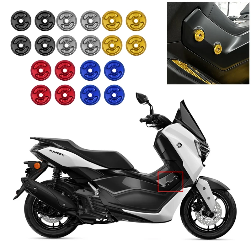 

4 PCS CNC Fairing Bodywork Screws Fit For Yamaha NMAX 125 155 N-MAX 125 155 2025 Motorcycle Accessories