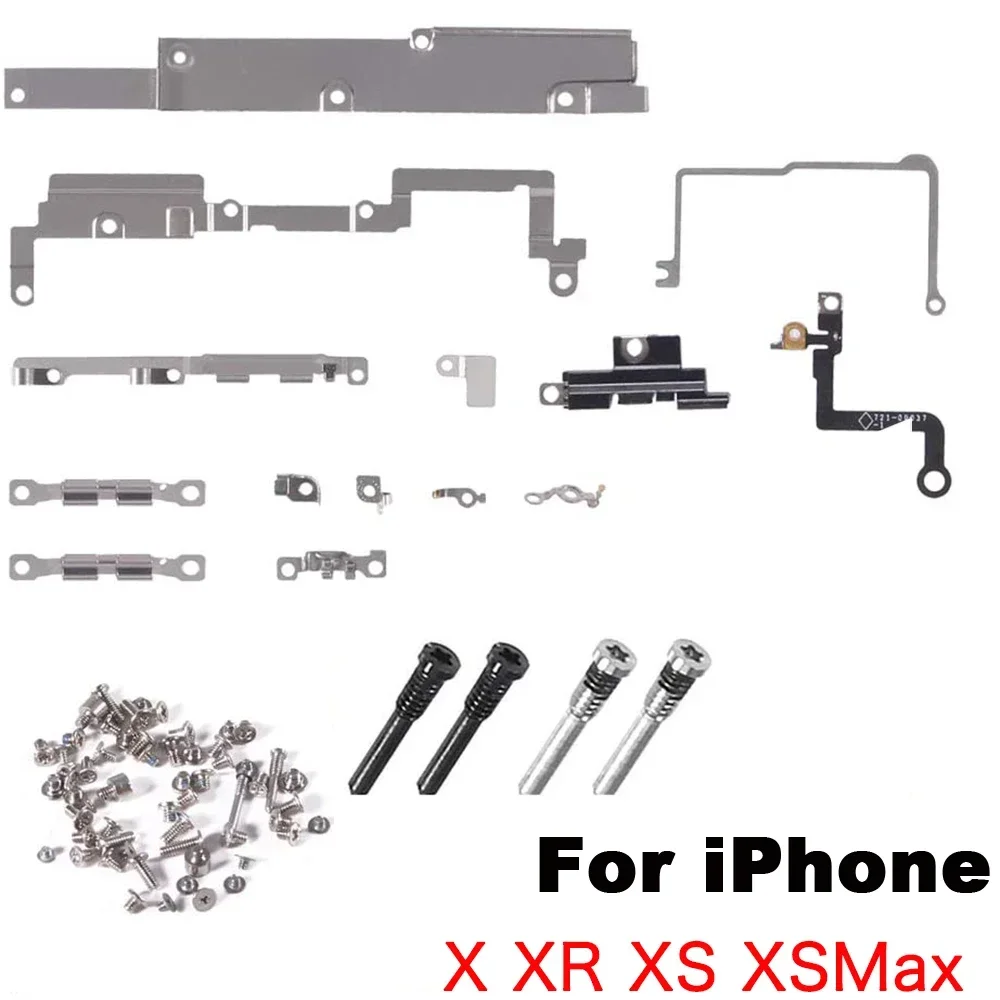 Metal Internal Bracket Holder Shield + Full Screw Set for IPhone 6 6P 6s 7 8 Plus X XR XS Max 11 Pro Max Small Parts Replacement