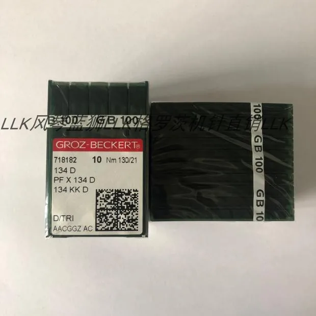 100 قطعة 10 حقيبة Pfx134d 134d ماكينة خياطة الإبر الألمانية جروز بيكرت الجلود مجرفة قوة سكين إبرة 134KKD PF * 134D